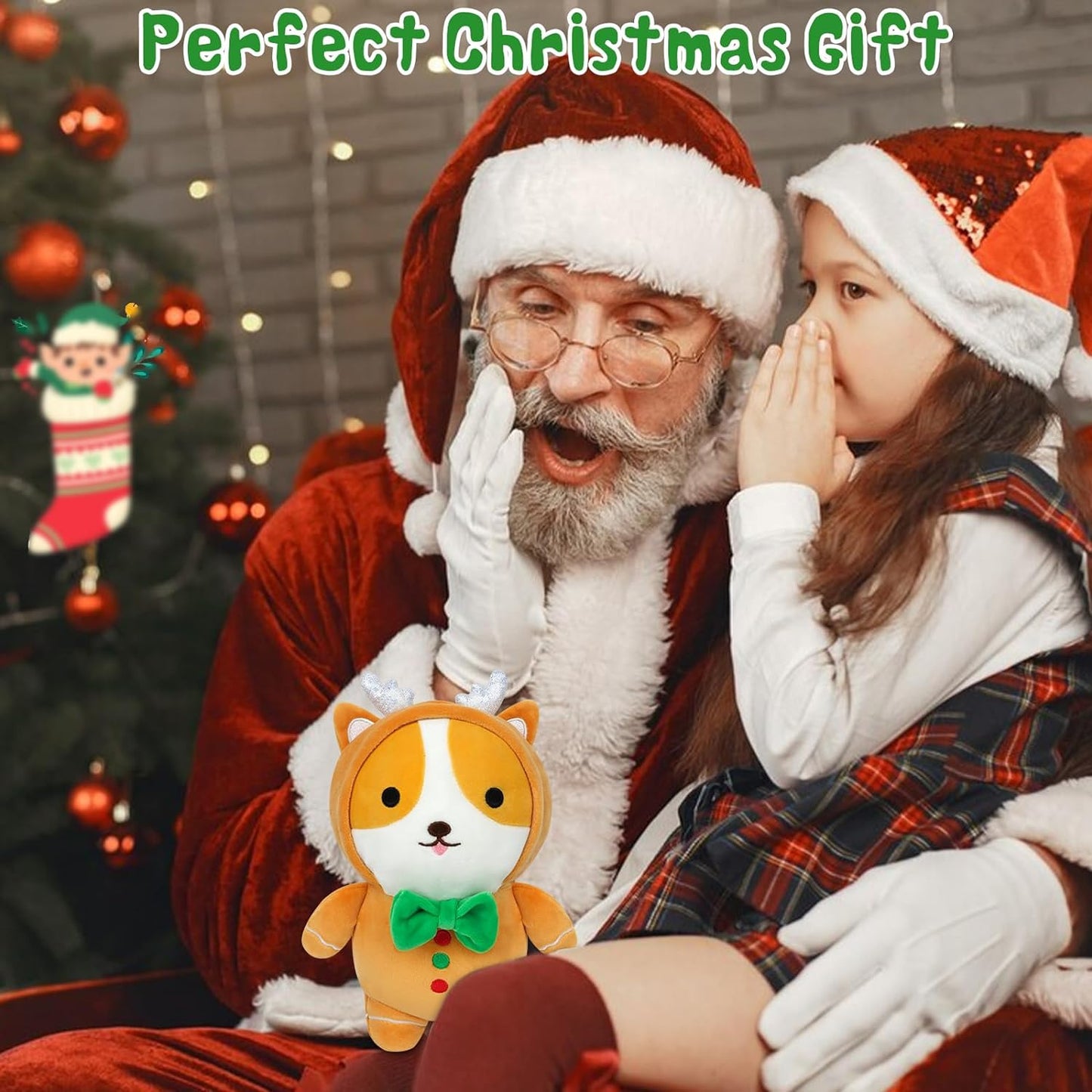 Peluche de peluche de peluche de peluche de peluche Kawaii para hombre y perro