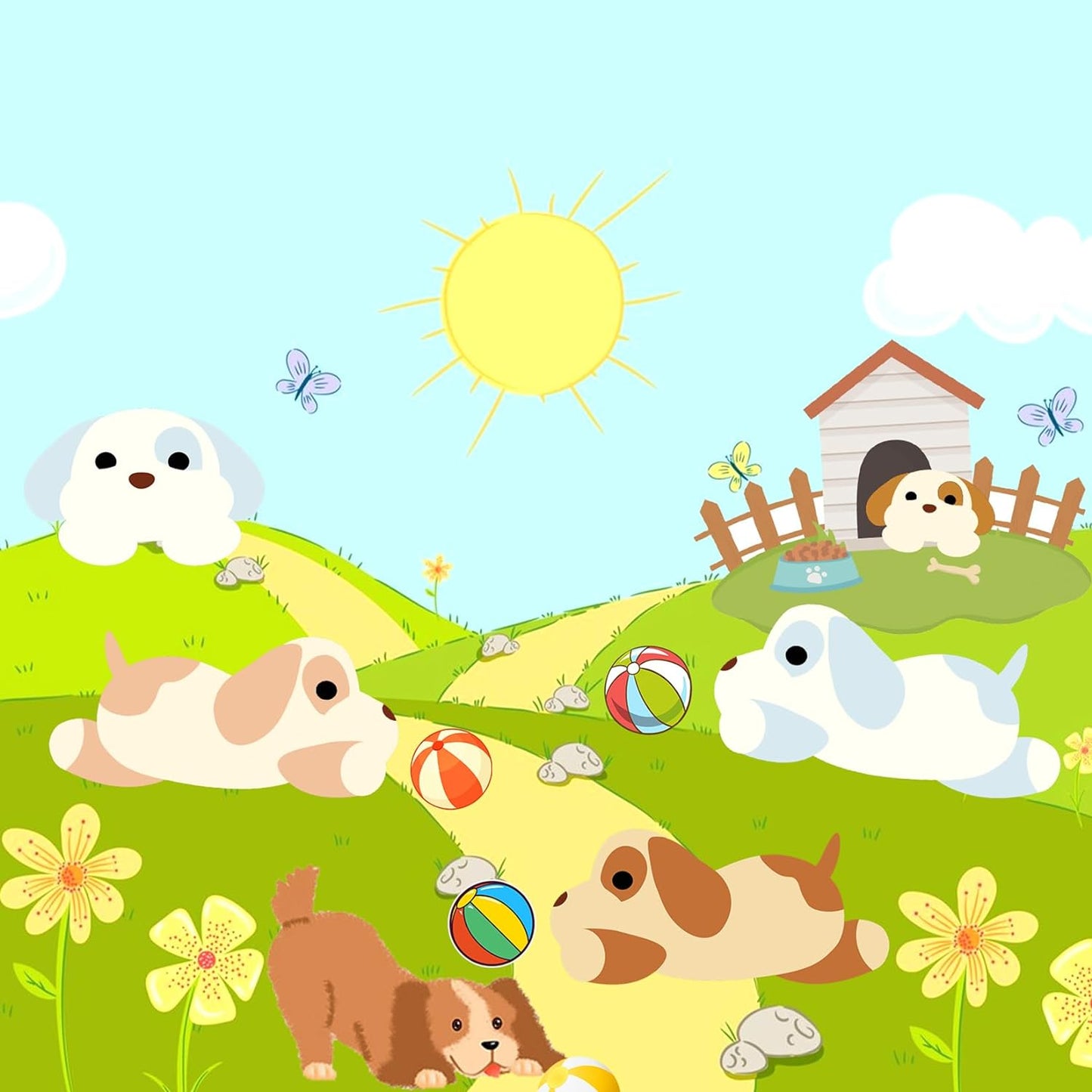 Dog Plush Dog Stuffed Animal Toy, Soft Mommy Dog with 3 Stuffed Puppies in Her Tummy, Cute Dog Stuffed Doll Toy for Kids Boys Girls (Dog Plush Set)