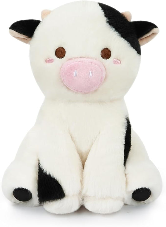 Bekrgwiy Cow Stuffed Animal,8 inch Mushroom Cow Plush Pillow,Mushroom Stuffed Animals Cow Plush,Cute Cow Plushie Doll Toys for Kids Boys Girls,Gift for Birthday,Christmas