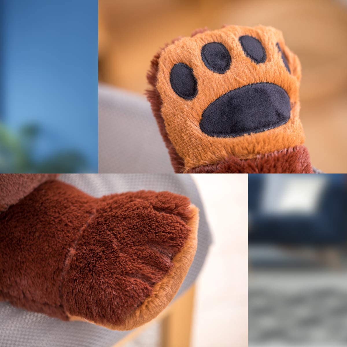 Giant Teddy Bear Dark Brown Plush Toy Big Teddy Bear Stuffed Animal Doll Valentine's Home Decor Birthday Gift for Girl,Boy,Girlfriend (23.62IN)