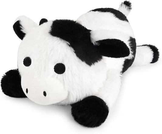 Weighted Stuffed Animals,10 inch Weighted Cow Stuffed Animals,Cute Cow Plushie Dolls Plush Pillow Birthday Gifts for Kids Boys Girls
