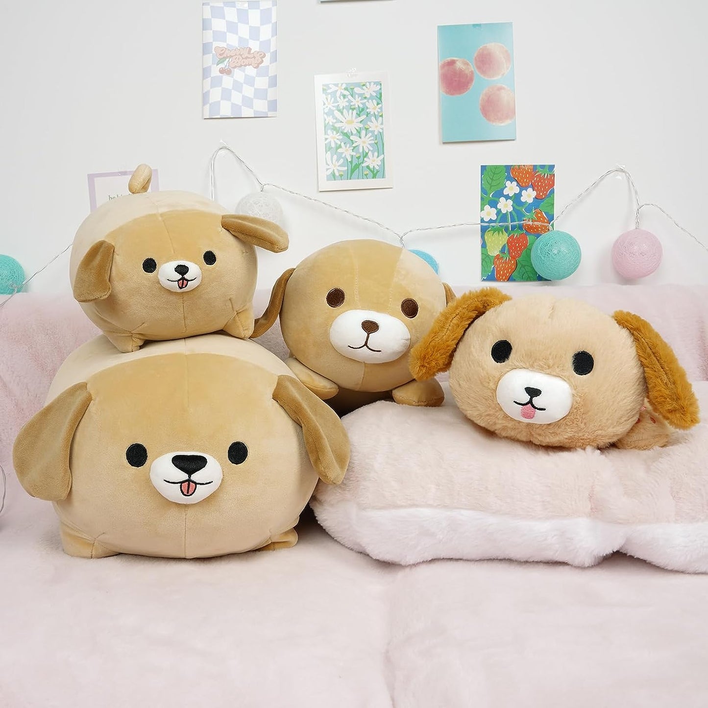 Dog Stuffed Animal Toy, Soft Dog Plush Pillow Doll, Cute Plush Dog Stuffed Animal, 12In Stuffed Dog Plushies, Birthday, for Boys and Girls