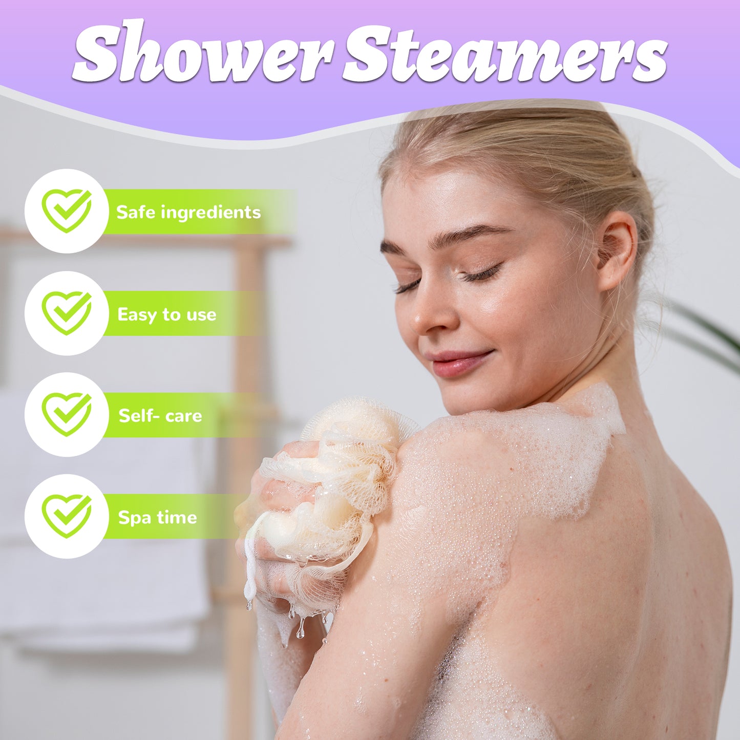 Shower Steamers Aromatherapy, Eucalyptus & Mint Grapefruit Essential Oil, Shower Bombs Birthday Gifts for Women Mom Grils, Self Care Gifts for Girlfriends, Stress Relief Relaxation