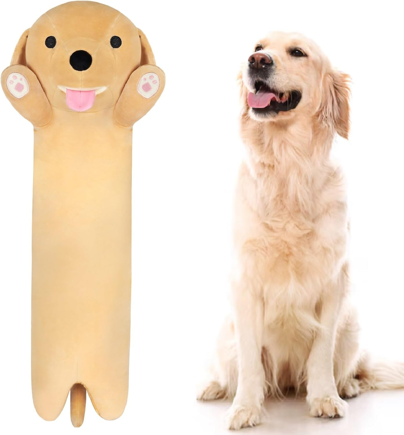 Long Dog Plush Pillow,23in Kids Body Pillow,Long Dog Stuffed Animal,Body Pillow for Kids