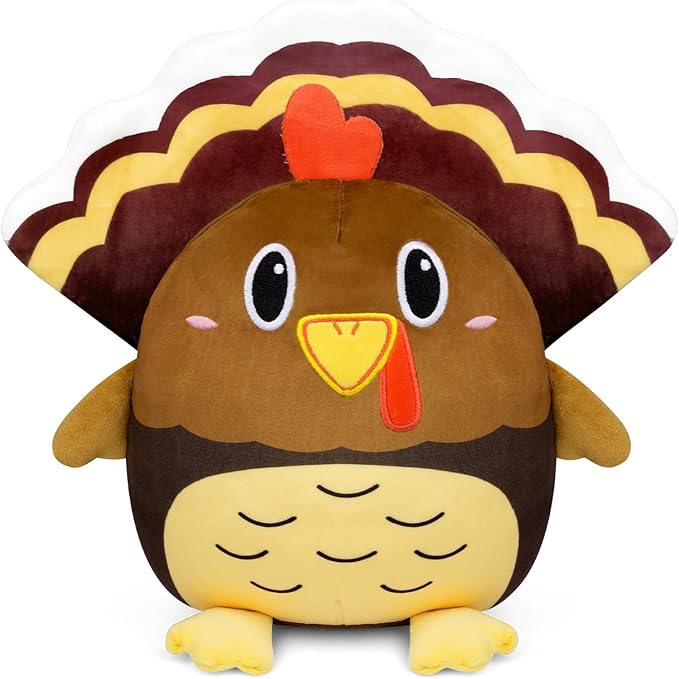 Thanksgiving Turkey Plush, Turkey Stuffed Animal Cute Stuffed Turkey Toys, Turkey Thanksgiving Home Decor, Turkey Plushie Thanksgiving Gifts for Kids Adult