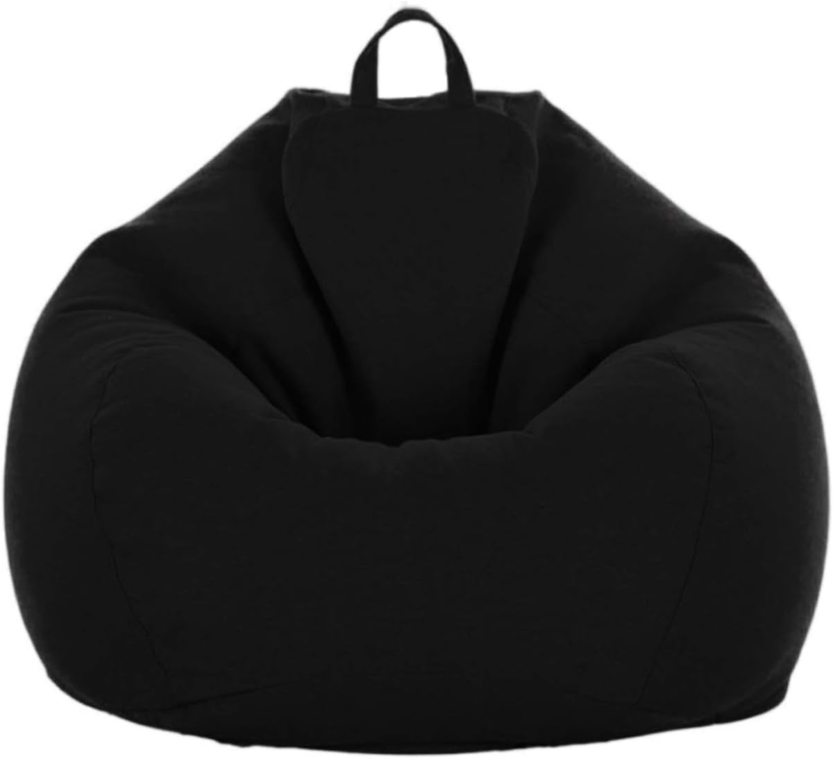 [No Filler] Bean Bag Chair Cover, Soft Bean Bags Chairs for Kids Teens | Stuffable Zipper Beanbag for Organizing Children Plush Toys for Garden Lounge Dorm Room (Grey, S-27.5"x 31.5")