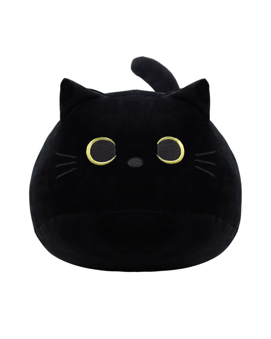Black Cat Plush Toy Black Cat Pillow,Soft Plush Doll Cat Plushie Cat Pillow,Stuffed Animal Soft Plush Pillow Baby Plush Toys Cat Shape Design Sofa Pillow Decoration Doll (B)