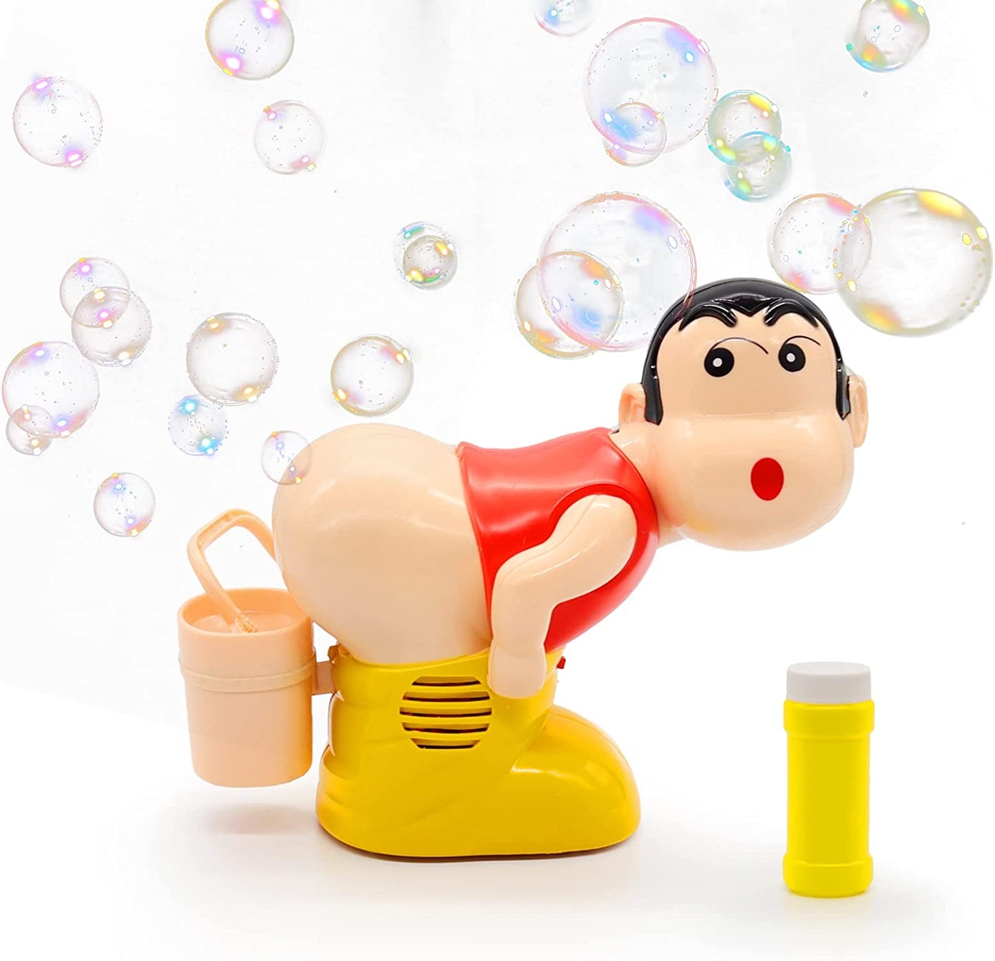 Bubble Maker Toy, The Funny Music Automatic Fart Bubble Blower- Boy Stick Blower Machine with LED Flashing Lights Bubble Machine Easy to Use