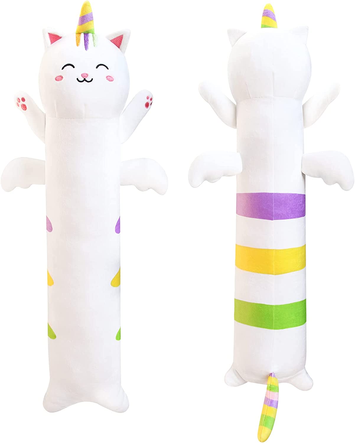 32In Long Cat Plush Body Pillow, Cute Long Cat Plush Toys Soft Easter Plush Toy, Soft Plush Cat Plushies Toy for Birthday Christmas Easter Kids Gifts