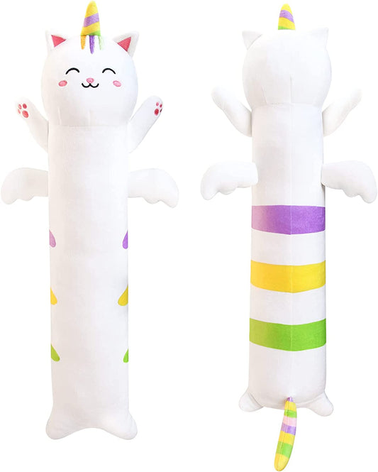 32In Long Cat Plush Body Pillow, Cute Long Cat Plush Toys Soft Easter Plush Toy, Soft Plush Cat Plushies Toy for Birthday Christmas Easter Kids Gifts