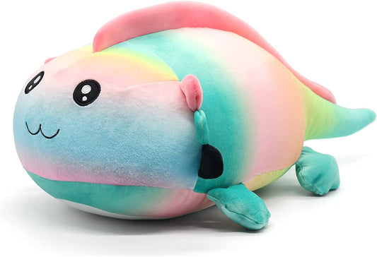 Axolotl Plush Toy, 17.8in Stuffed Animal Plushie Pillow Soft Doll Toy for Kids, Squishy Colorful Birthday Cute Home Decoration Gifts Everyone