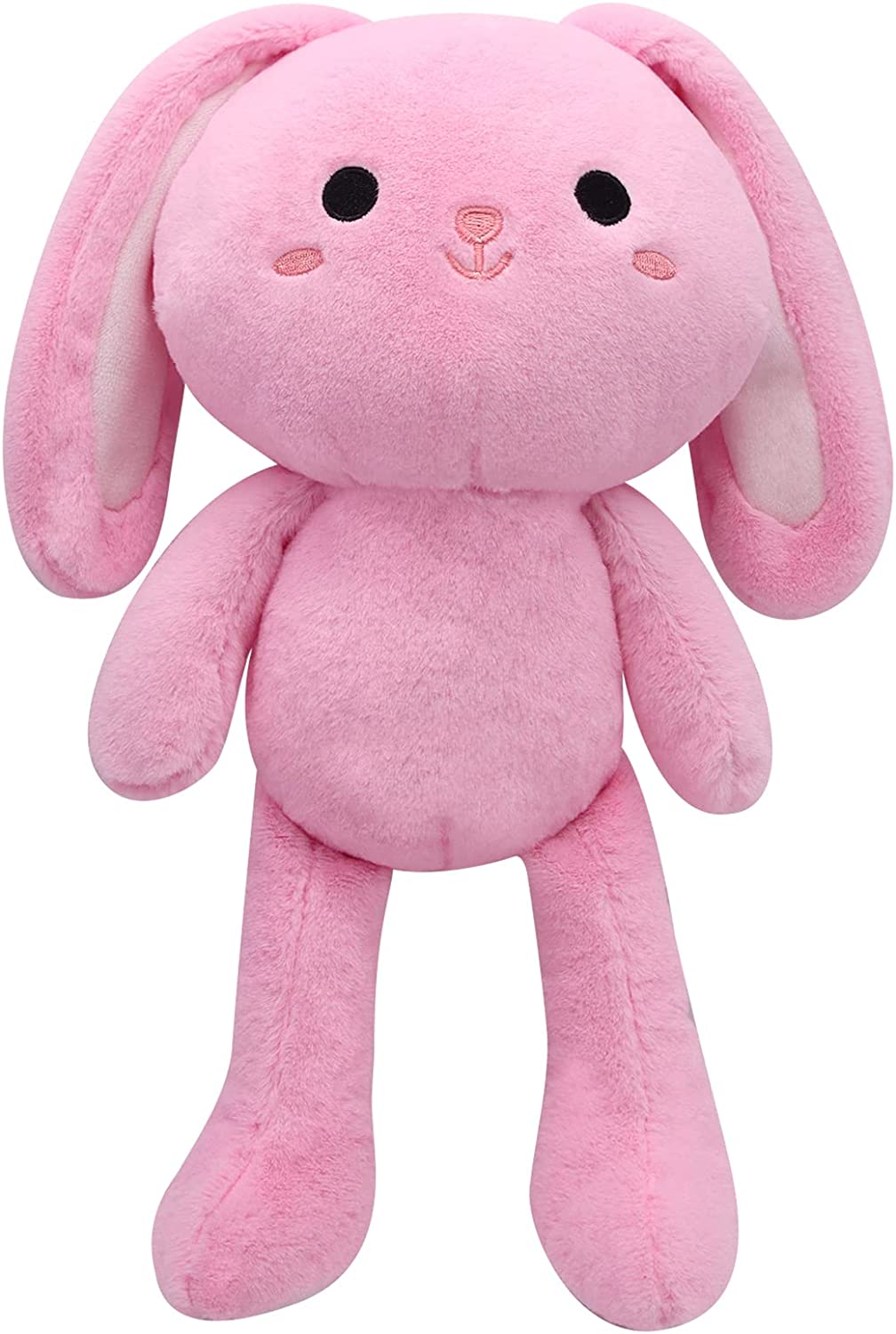 Pink Bunny Plush Toy, Cute Plush Bunny Stuffed Animals for Girls, Soft Bunny Plushie Kawaii Stuffed Animal Bunny Rabbit Plush Doll for Kid Birthday Easter Day Valentines Day Gifts
