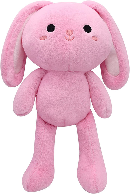 Pink Bunny Plush Toy, Cute Plush Bunny Stuffed Animals for Girls, Soft Bunny Plushie Kawaii Stuffed Animal Bunny Rabbit Plush Doll for Kid Birthday Easter Day Valentines Day Gifts