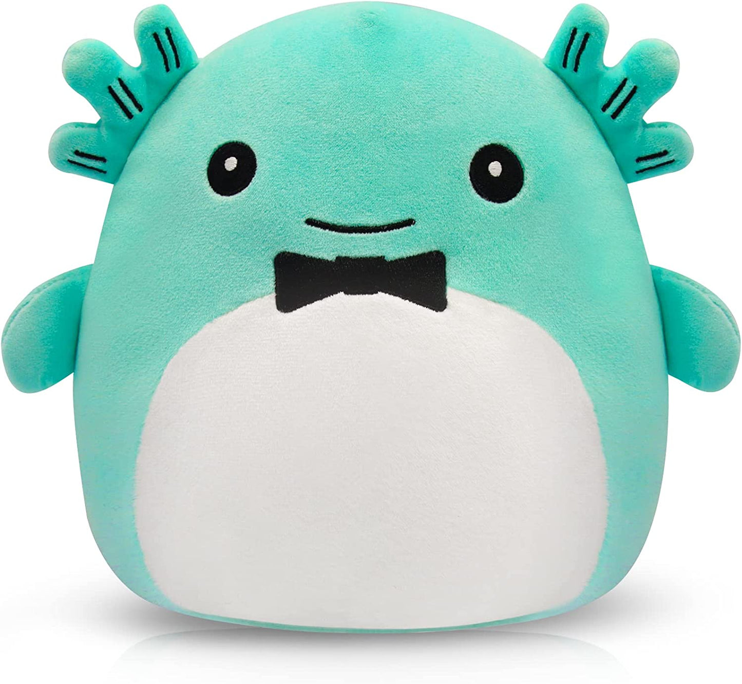 Axolotl Plush Toy, Kawaii Axolotl Cuddly Toy Stuffed Animal Cushion Toy, 20 cm Soft Plush Axolotl Stuffed Toy Doll Gift for Children Girls and Boys (Blue)