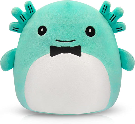 Axolotl Plush Toy, Kawaii Axolotl Cuddly Toy Stuffed Animal Cushion Toy, 20 cm Soft Plush Axolotl Stuffed Toy Doll Gift for Children Girls and Boys (Blue)