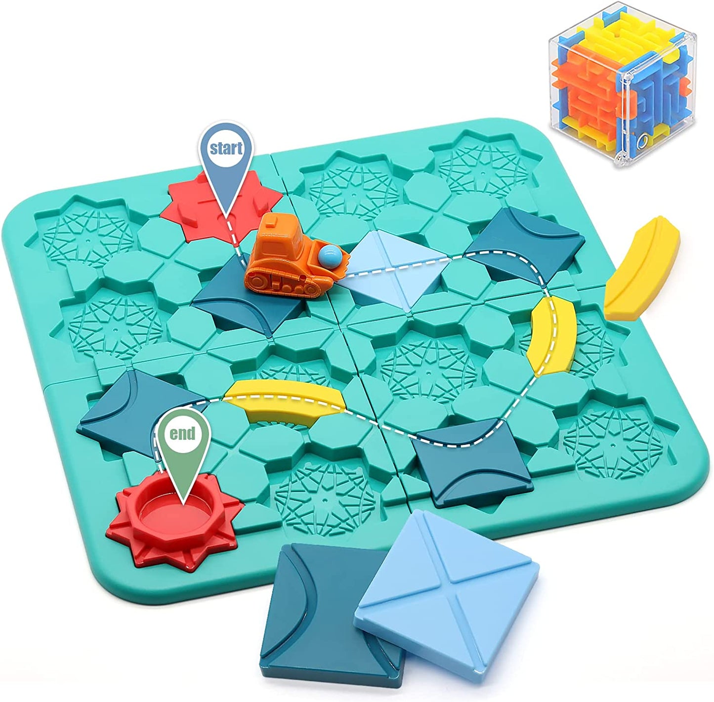 Logical Road Builder Rush Hour Game,Puzzle Game from New Wave,7 Year Old Board Games for Kids Helps Develop Children’s Brains ,Family Games That Help Promote Parent-Child Relationships