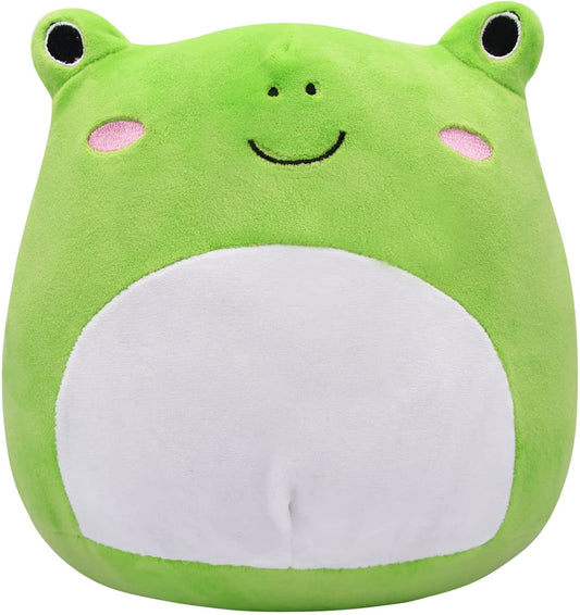 Frog Plush Pillow Toy, Cute Stuffed Animal Frog Plush Pillow Big Eyes Frog Toy, Soft Stuffed Frog Doll for Toddlers Sleeping Hugging Body Pillow, Cute Home Decoration Gift for Boys Girls Adults 21cm
