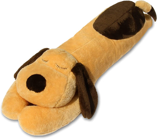 Dog Plush Hugging Pillow, 23" Cute Big Dogs Stuffed Animal Toys, Soft Giant Sleeping Animal Body Pillow, Dog Plushies Doll Toy Gift for Kids Girlfriend, Brown, Grnidceau