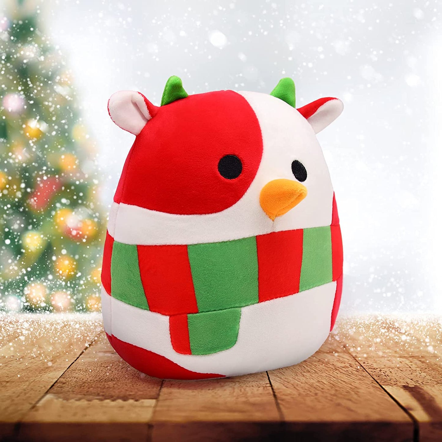 Cow Plush Toy - 3D Cute Cow Stuffed Animals Pillow Toy - Kawaii Cow Plush - Cow Pillow Plush for All Ages - Gift for Christmas Birthday Children's Day Home Decoration