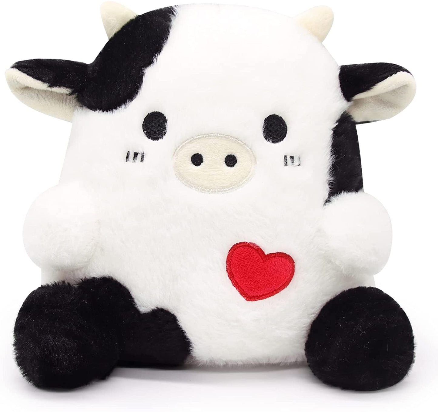 Cow Plush - 3D Cute Cow Stuffed Animals Pillow Toy - Kawaii Cow Plush - Cow Pillow Plush for All Ages - Gift for Valentine's Day Children's Day Home Decoration