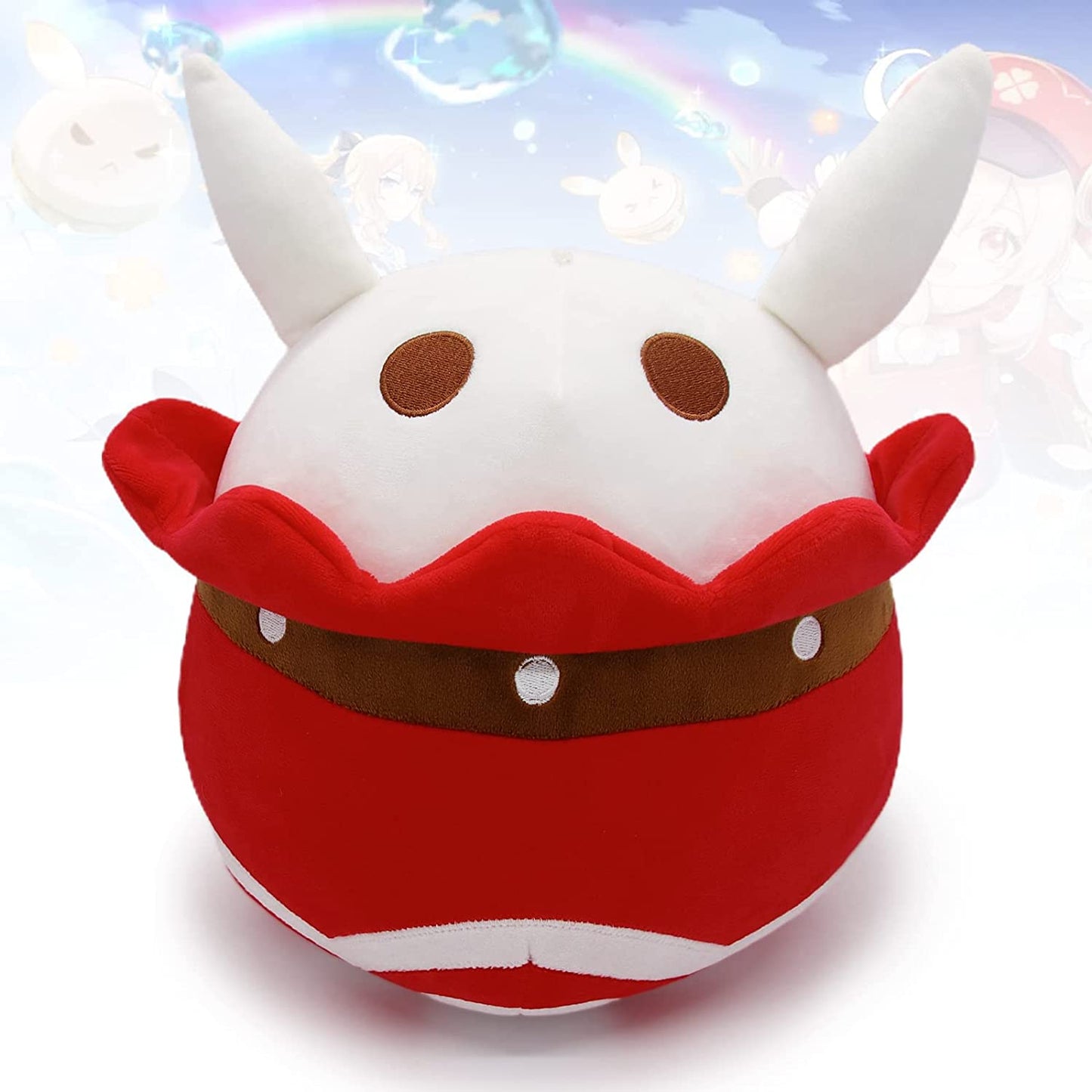 Gen-shin Impact Plush Bouncing Bomb Ball - 11.81 Inches Plushie Stuffed Doll Toy - Game Animation Peripheral Plushie Pillow for Cosplay Props Fans