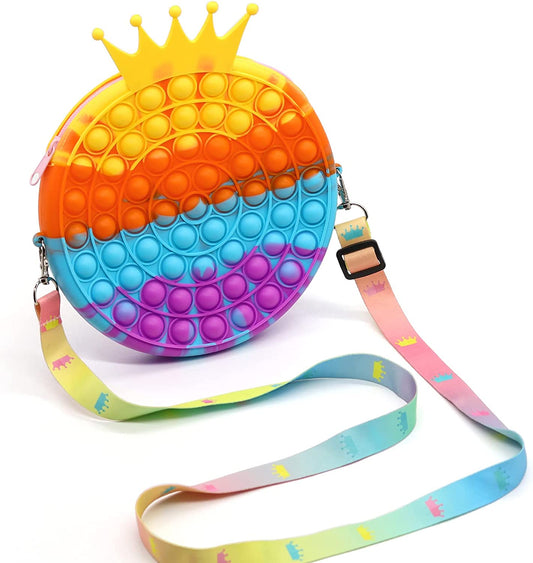 Pop Purse Bag ,Shoulder Bag for Girls Fidget Toys,Pop Bubble Fidget Sensory Toys,Christmas, Halloween, Birthday, The Best Gift for Kids Can Effectively Reduce Stress