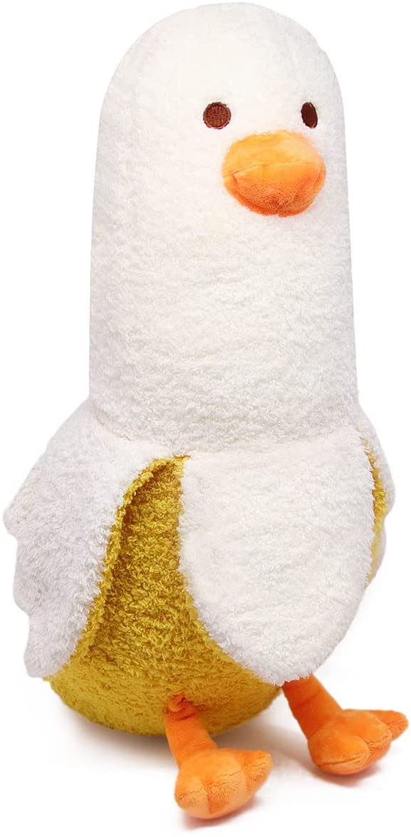 Banana Duck Plush Pillow,50CM Duck Stuffed Animal Plush Pillow Banana Hugging Pillow, Duck Banana Stuffed Doll Creative Plush Toys Gift for Kids Birthday (Banana Duck)