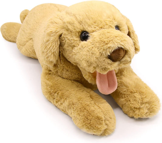 Dog Stuffed Animal Toy, 21'' Soft Dog Plush Pillow, Cute Labrador Plush Toys, Dog Plushies Doll Gift for Kids Girlfriend