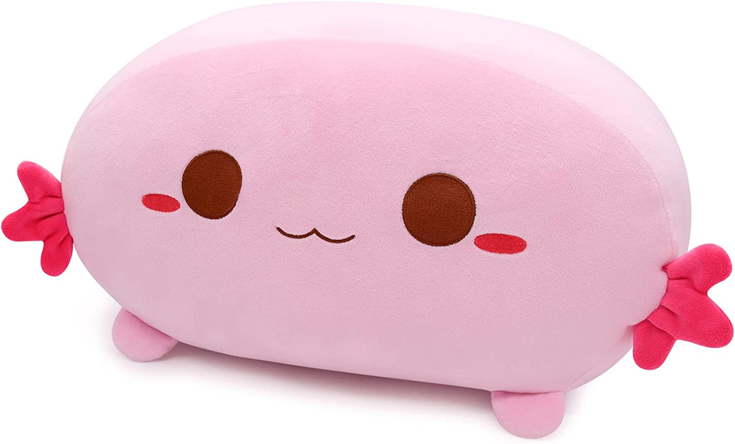 Cute Axolotl Plush Pillow Toy, 14inch Soft Pink Axolotl Pillow Kawaii Home Decoration, Sofa Pillow Axolotl Stuffed Animals Pillow for Kids Birthday Gifts (Axolotl Pink)