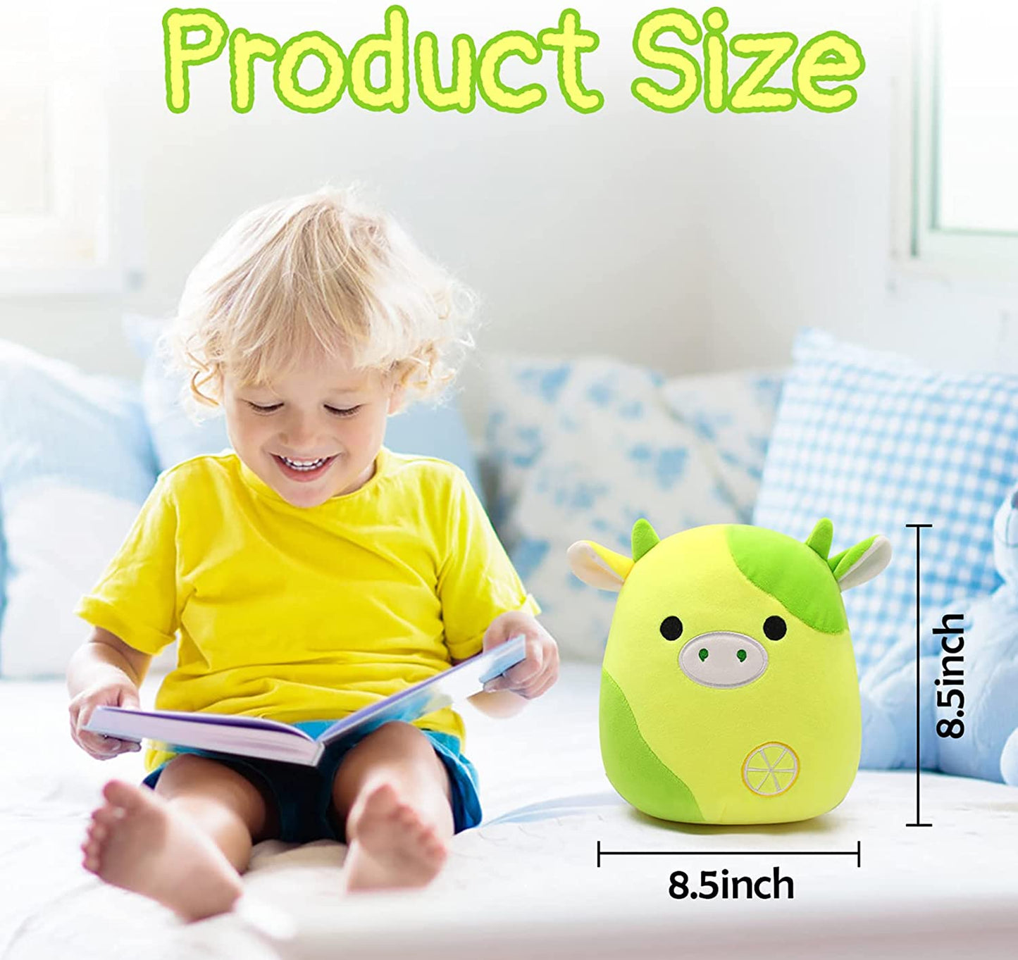 Lemon Cow Plush, Cow Plush Toy, Plush Toy, Lemon Cow Plush, Soft Plush Cow Doll, Gift for Children