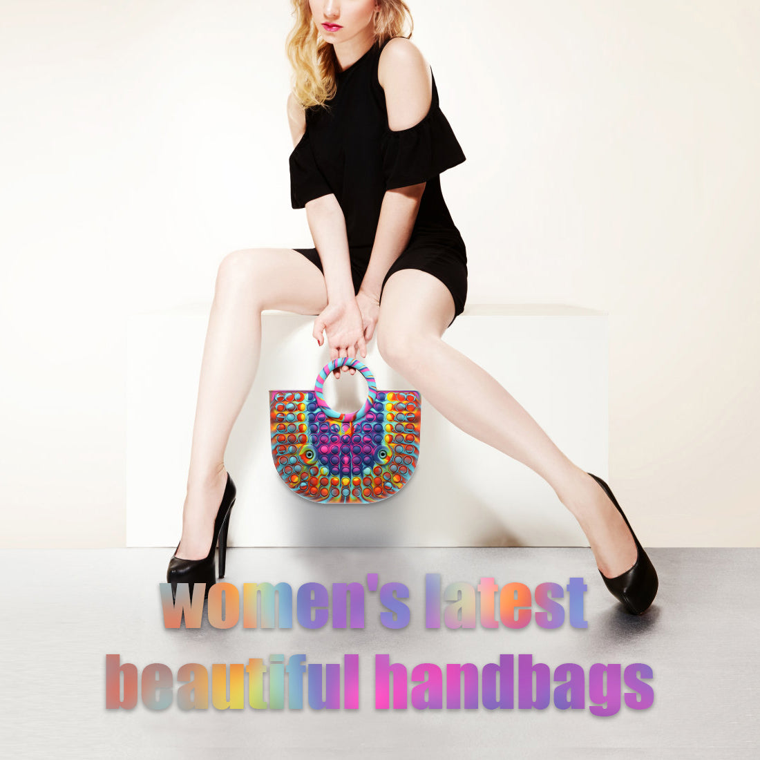 Handbag Toys Latest Pop Bubble Ladies Handbag Wallet Pop Bag Fashionable for Shopping Toys for Girls Pop Game Sensory Toy Handbags.