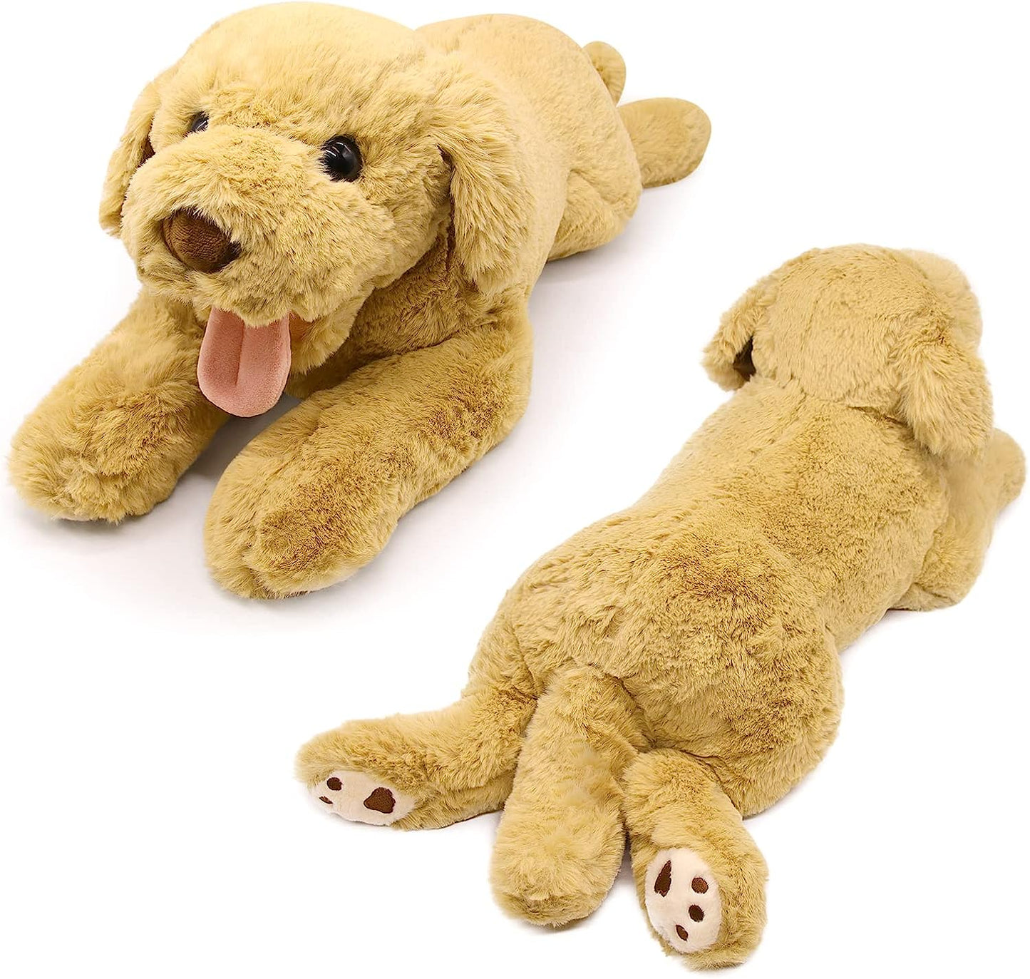 Dog Stuffed Animal Toy, 21'' Soft Dog Plush Pillow, Cute Labrador Plush Toys, Dog Plushies Doll Gift for Kids Girlfriend