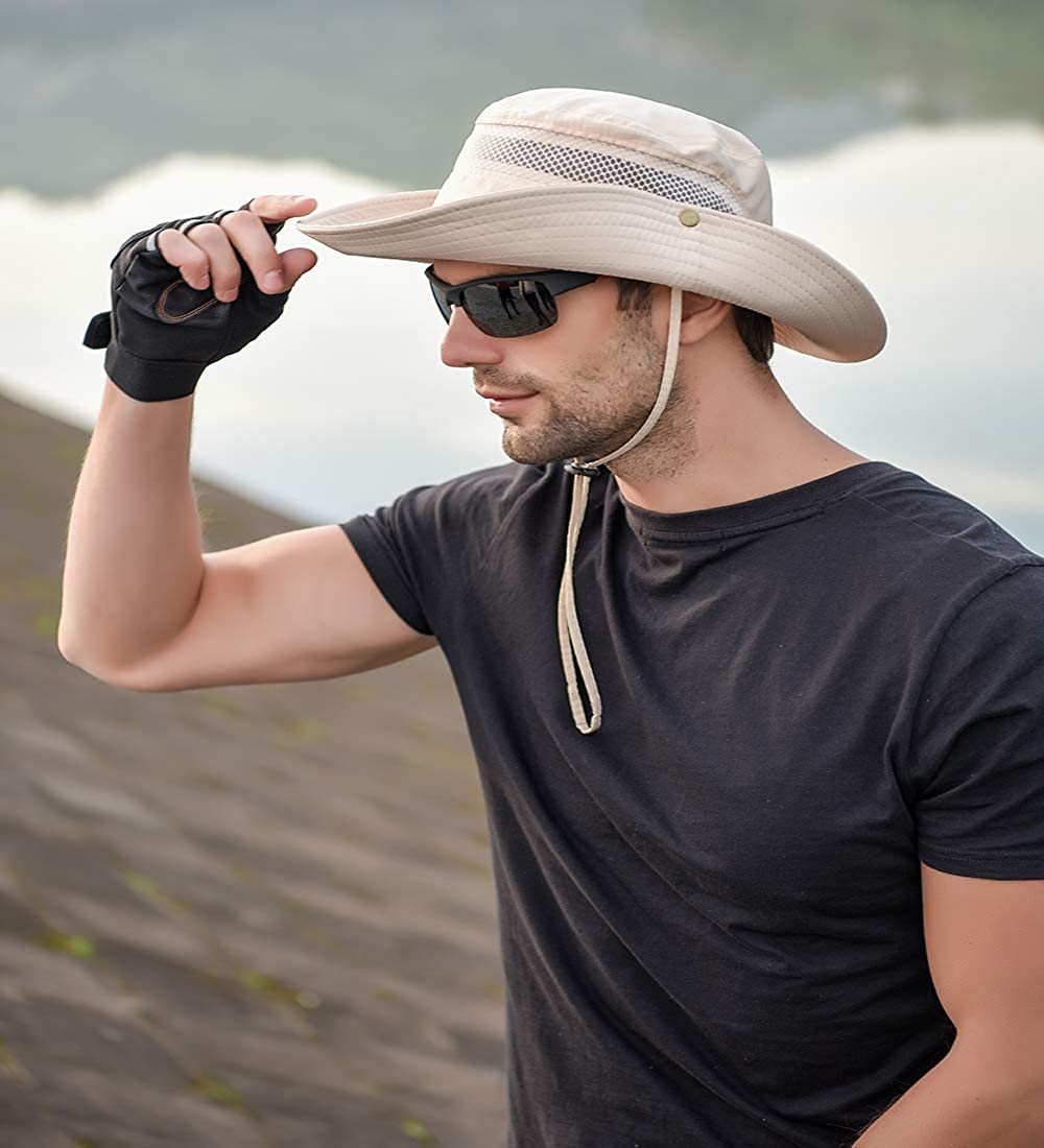 Men Women Sunscreen Cooling Hat Ice Cap Heatstroke Protection Cooling Cap Wide Brim Sun Hat with UV Protection