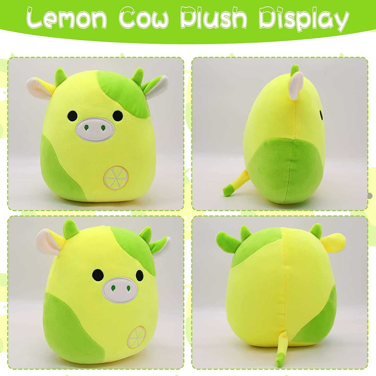 Lemon Cow Plush, Cow Plush Toy, Plush Toy, Lemon Cow Plush, Soft Plush Cow Doll, Gift for Children