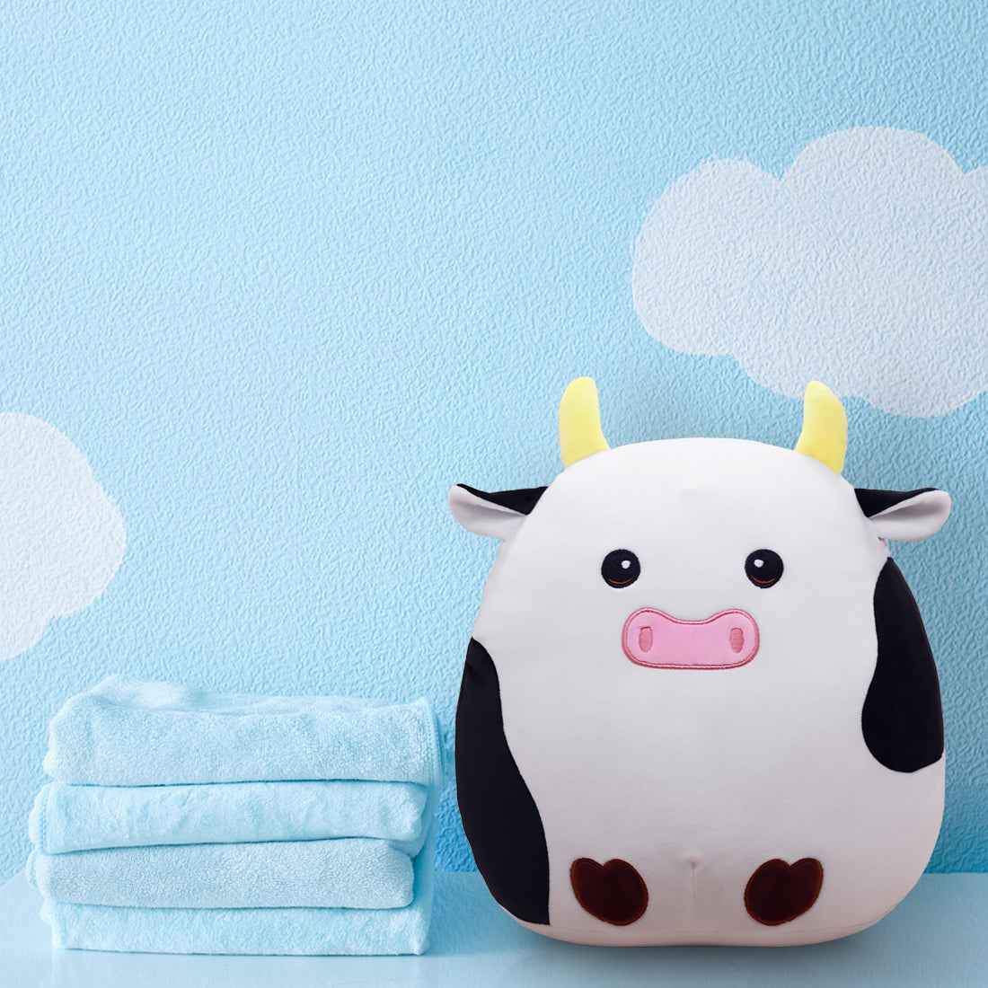 Cute Cow Plush Pillow,3D Cute Cow Plushies Toy Pillow,Cute Cow Plush,Cow Stuffed Animals,Super Soft Plush Stuffed Animal Gifts Kawaii Plush Stuffed Cow Pillow Cow Toy…