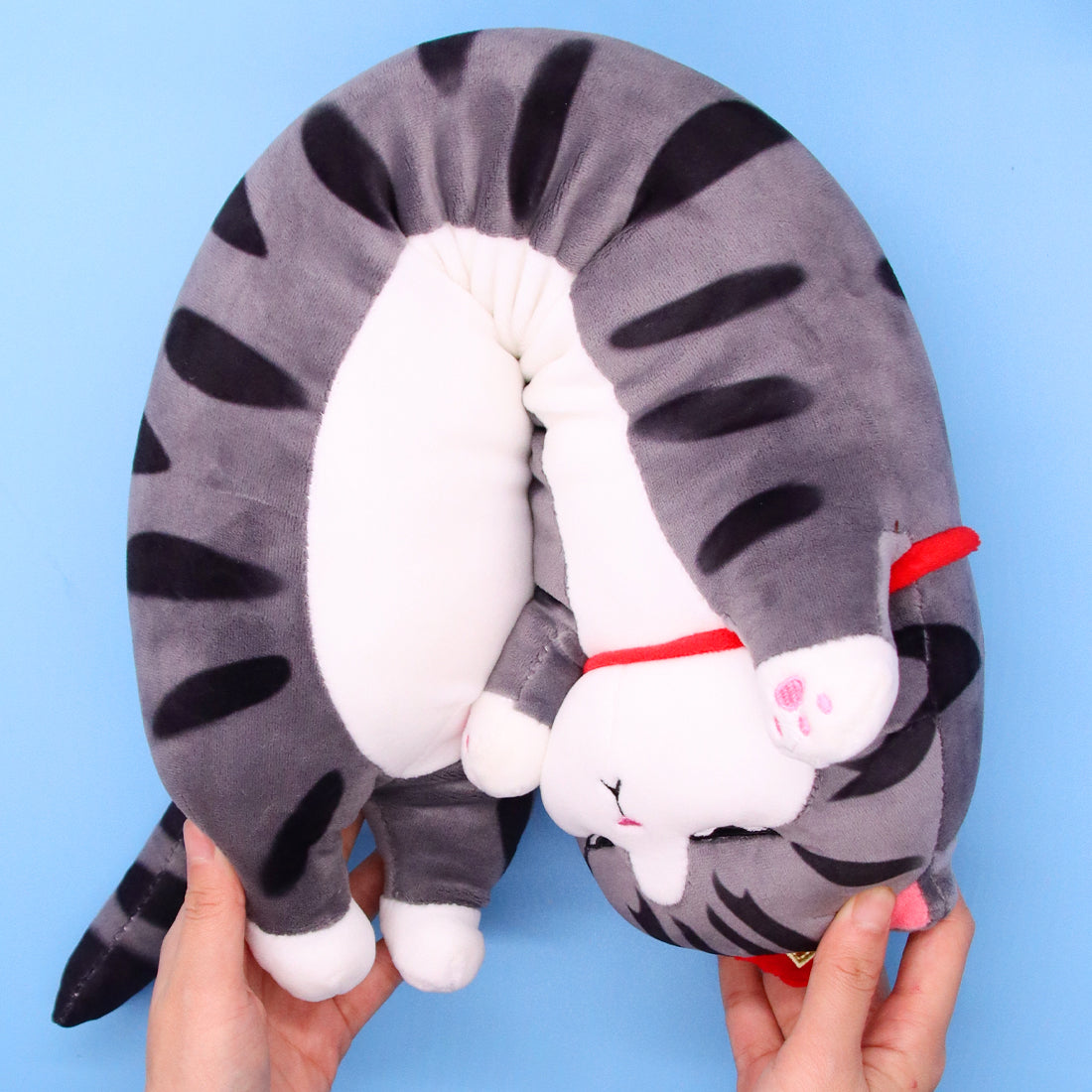 Lovely Plush Cat Doll Cute Soft Stuffed Pillow Long Throw Sleeping Pillow Doll Toy Long Pillows Stuffed Toy Home Sofa Cushion Decor (29.5IN)