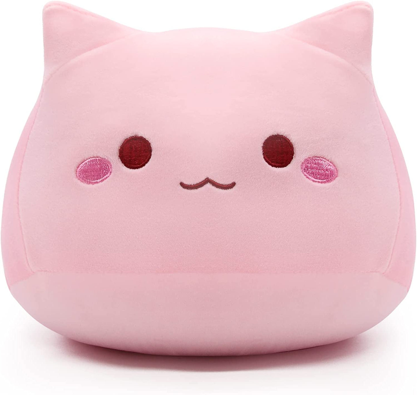 8" Cat Plush Pink Cat Pillow,Soft Plush Doll Cat Plushie Cat Pillow,Stuffed Animal Soft Plush Pillow Baby Plush Toys Cat Shape Design Sofa Pillow Decoration Doll
