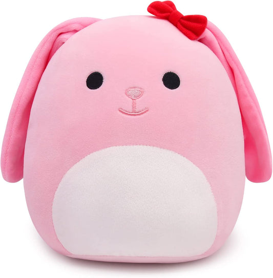 Cute Rabbit Plush Pillow Soft Rabbit Stuffed Animals, Pink Bunny Plush Bunny Stuffed Animals Toy, Kawaii Home Decoration Easter Gifts for Kids Boys Girls