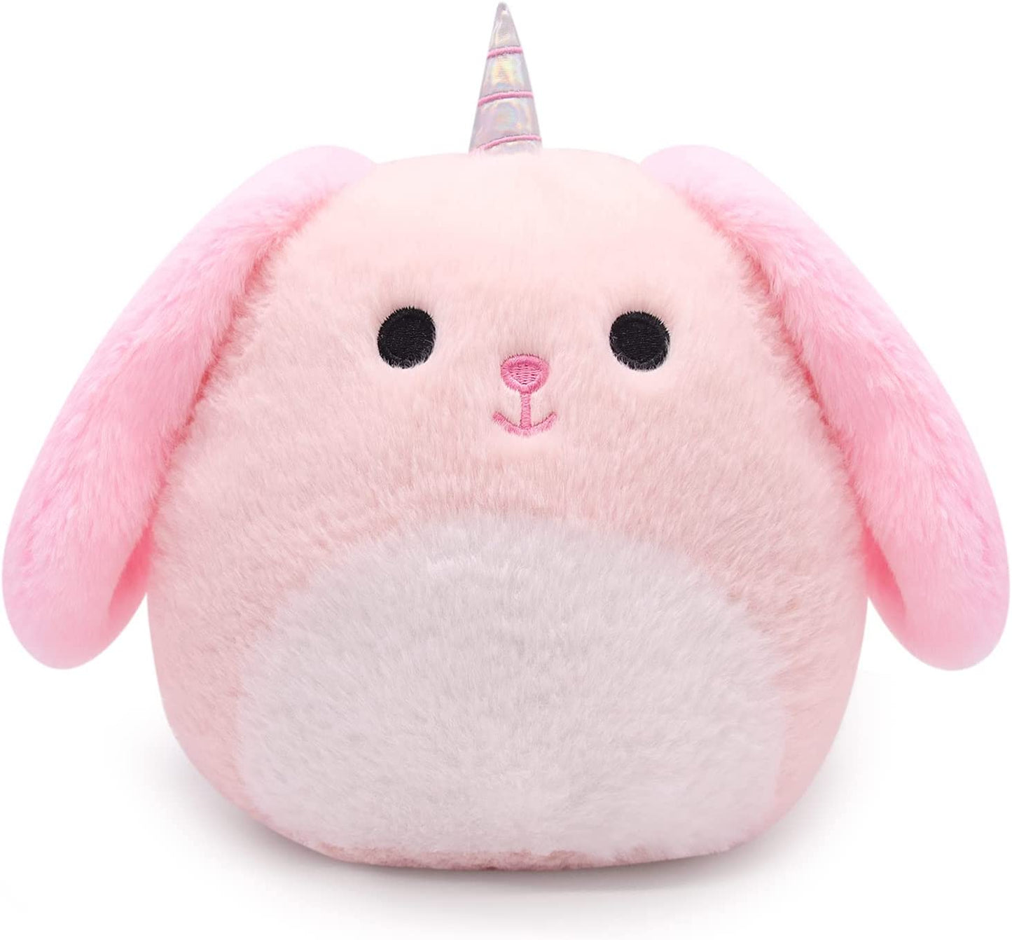 Cute Rabbit Stuffed Animals Soft Rabbit Plush Pillow Toys, Pink Bunny Plush Stuffed Animals Bunny Doll Toy for Kids Boys Girls Easter Gifts