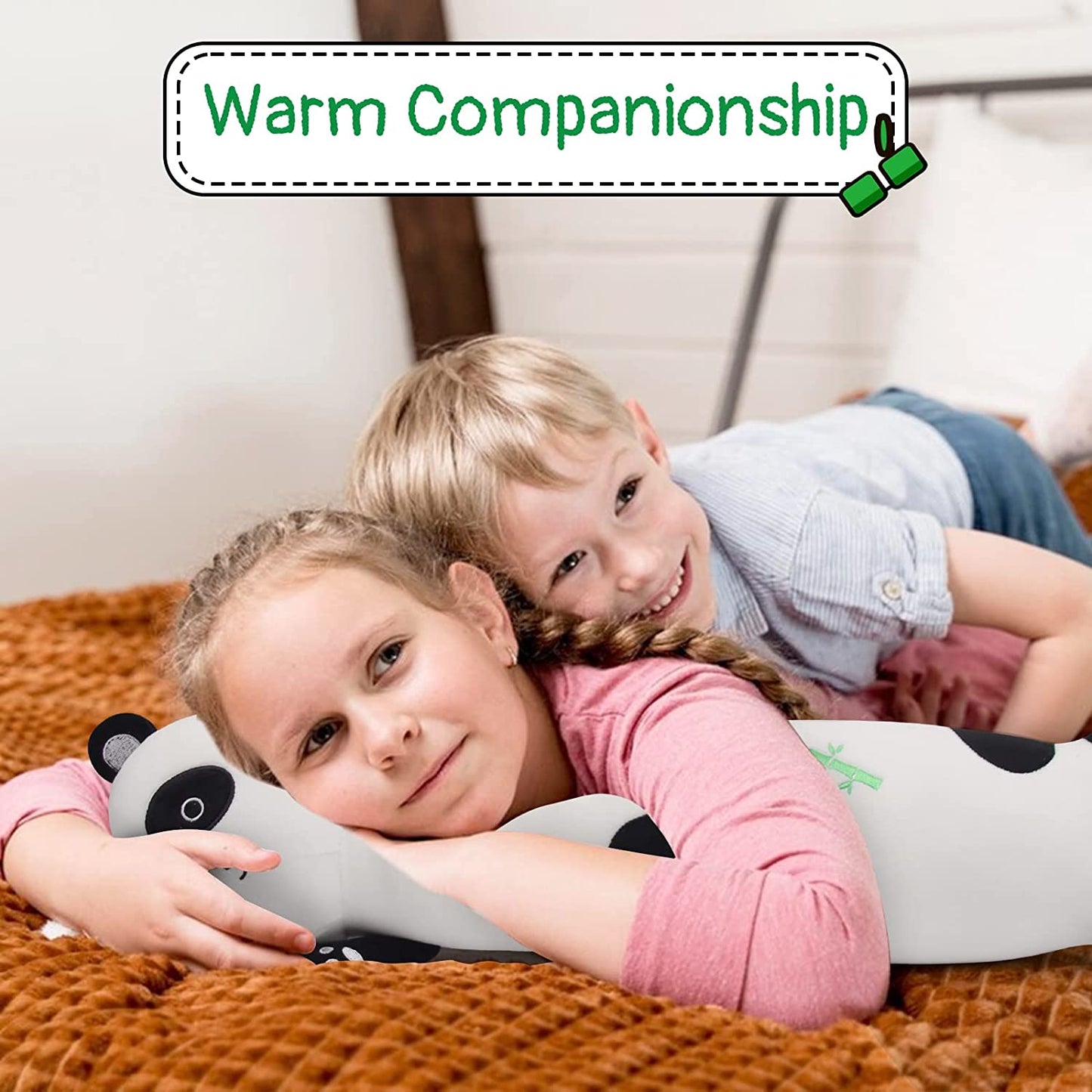 Panda Plush Pillow, Long Panda Plushies Toy, Panda Plush Hugging Pillow, Panda Stuffed Animal Toy