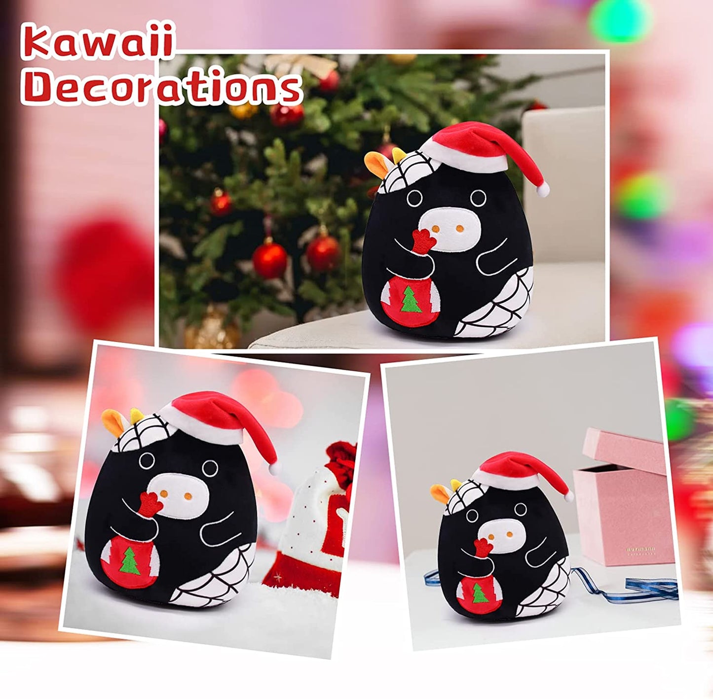 Cow Stuffed Animals Cow Plush Pillow Toy, 8" Cute Cow Plushie Toy, Kawaii Plush Cow Pillow Stuffed Cow Plush Toy for for Kids Girls Boys Birthday