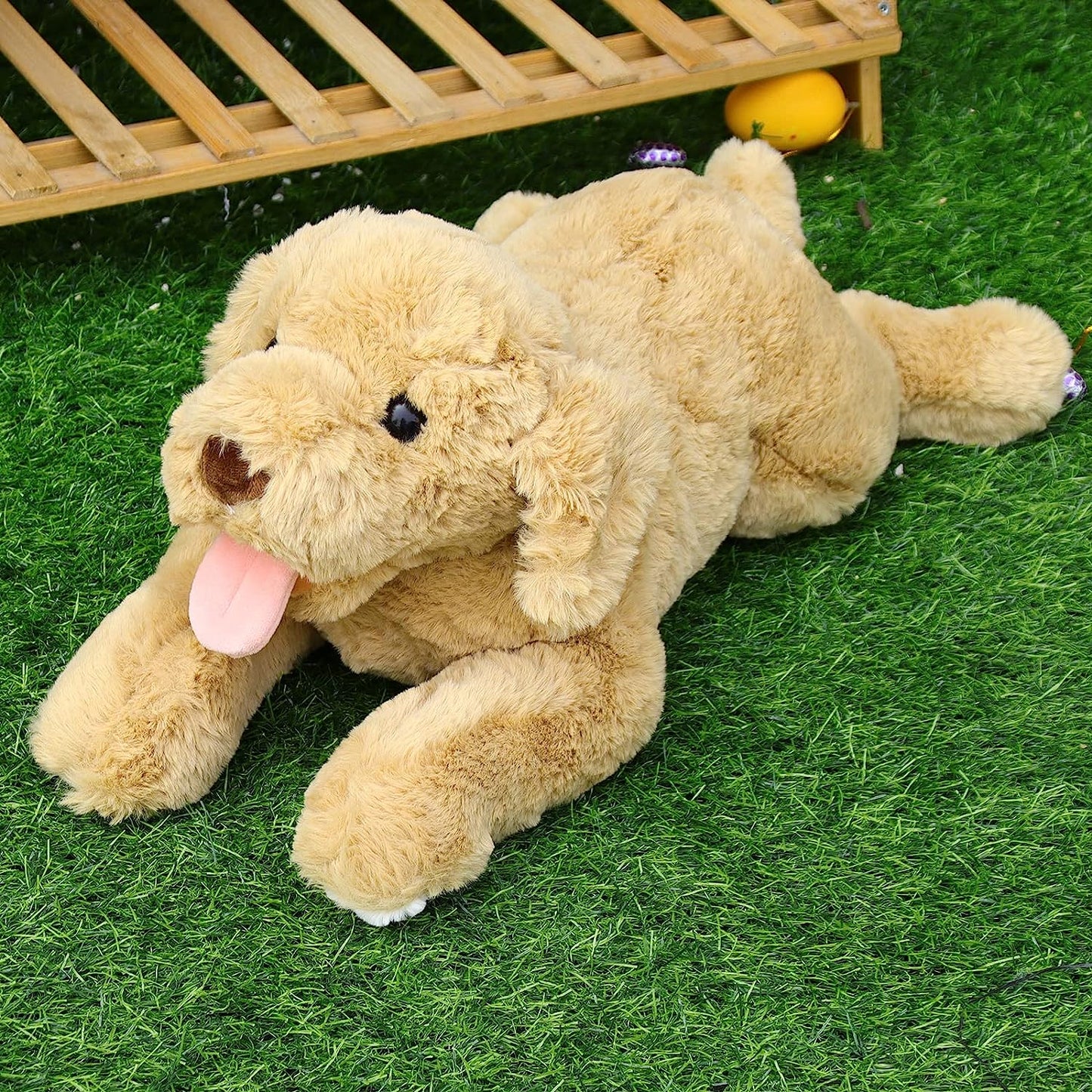 Dog Stuffed Animal Toy, 21'' Soft Dog Plush Pillow, Cute Labrador Plush Toys, Dog Plushies Doll Gift for Kids Girlfriend