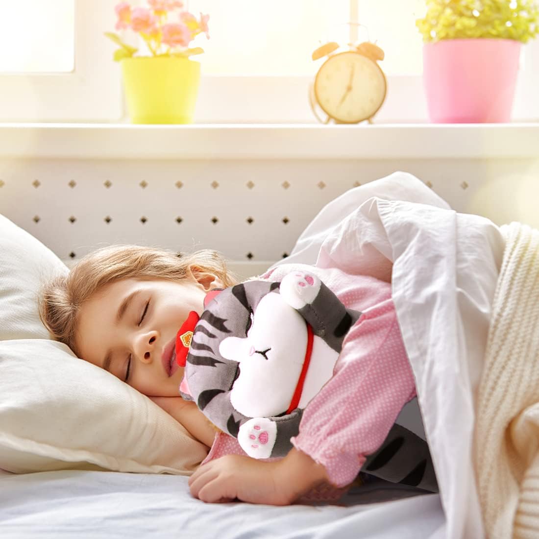 Long Cat Plush Cat Pillow Cat Body Plush Pillow Large Long Cat Stuffed Animal Toy Cat Soft Pillow Plush Long Throw Sleeping Pillow Long Cat Plushie Hug Pillow (23.6IN)