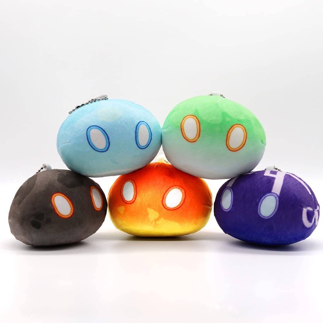 Gen-shin Impact Plush Monster Plush Toy Gen-shin Impact Figure Cosplay Keychains Plush Stuffed Doll Soft Pillow Cosplay Props (5pcs, 3.93 in)