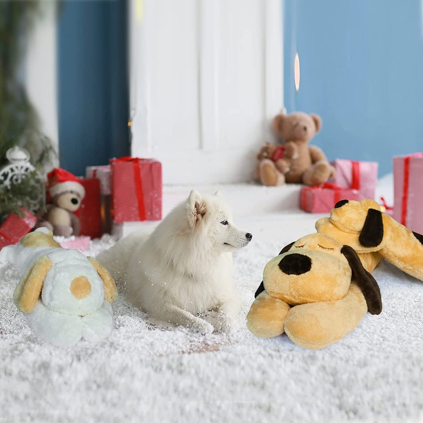 Dog Plush Hugging Pillow, 23" Cute Big Dogs Stuffed Animal Toys, Soft Giant Sleeping Animal Body Pillow, Dog Plushies Doll Toy Gift for Kids Girlfriend, Brown, Grnidceau