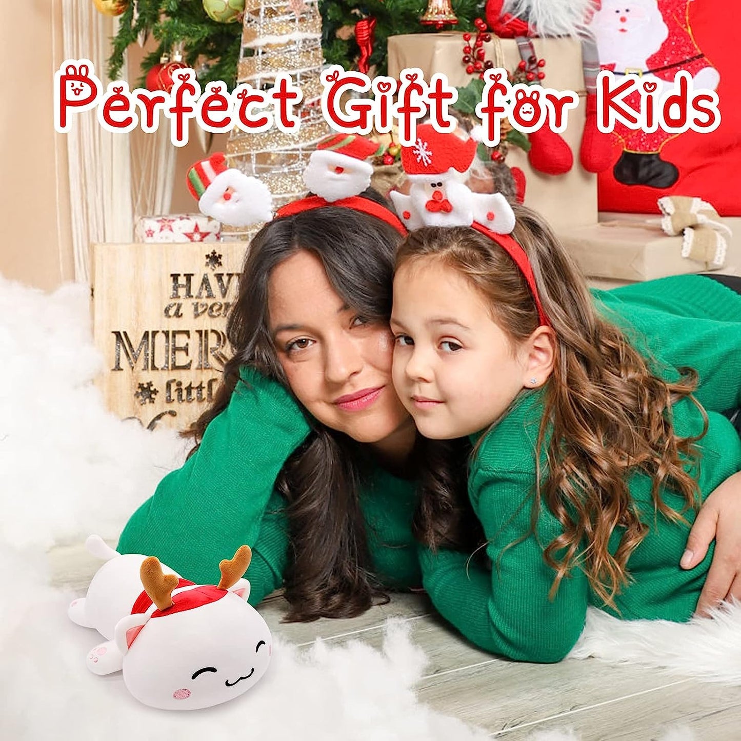 8Inch Cute Cat Plush Toy, Christmas Plush Pillow Doll, Soft Cat Stuffed Animals, Kawaii Cat Plush Pillow, Kitty Plush Cat Doll Toy Gifts for Boys Girls Kids