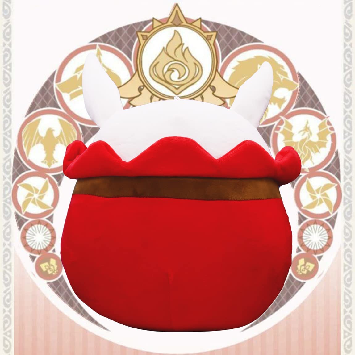 Gen-shin Impact Plush Bouncing Bomb Ball - 11.81 Inches Plushie Stuffed Doll Toy - Game Animation Peripheral Plushie Pillow for Cosplay Props Fans