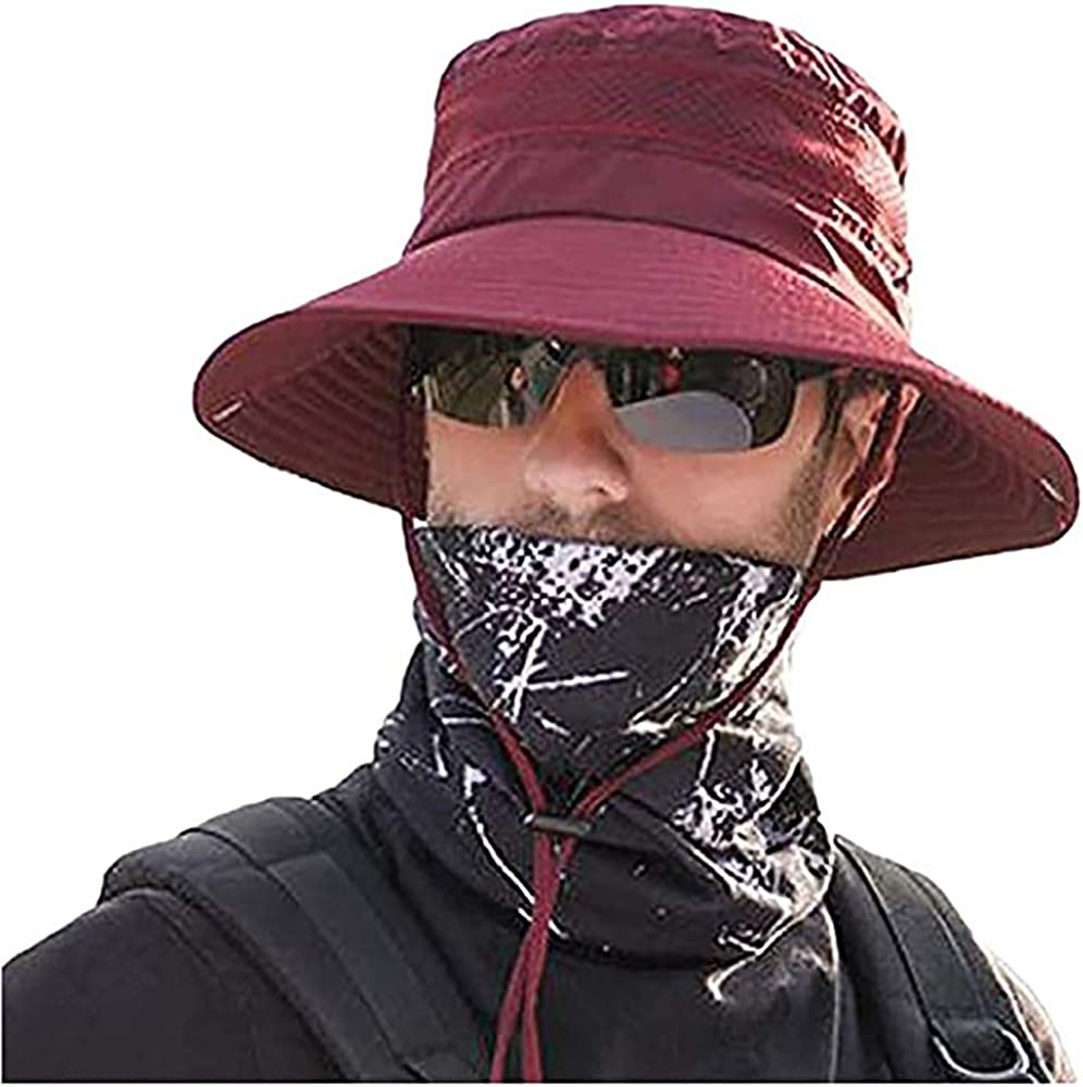 Men Women Sunscreen Cooling Hat Ice Cap Heatstroke Protection Cooling Cap Wide Brim Sun Hat with UV Protection