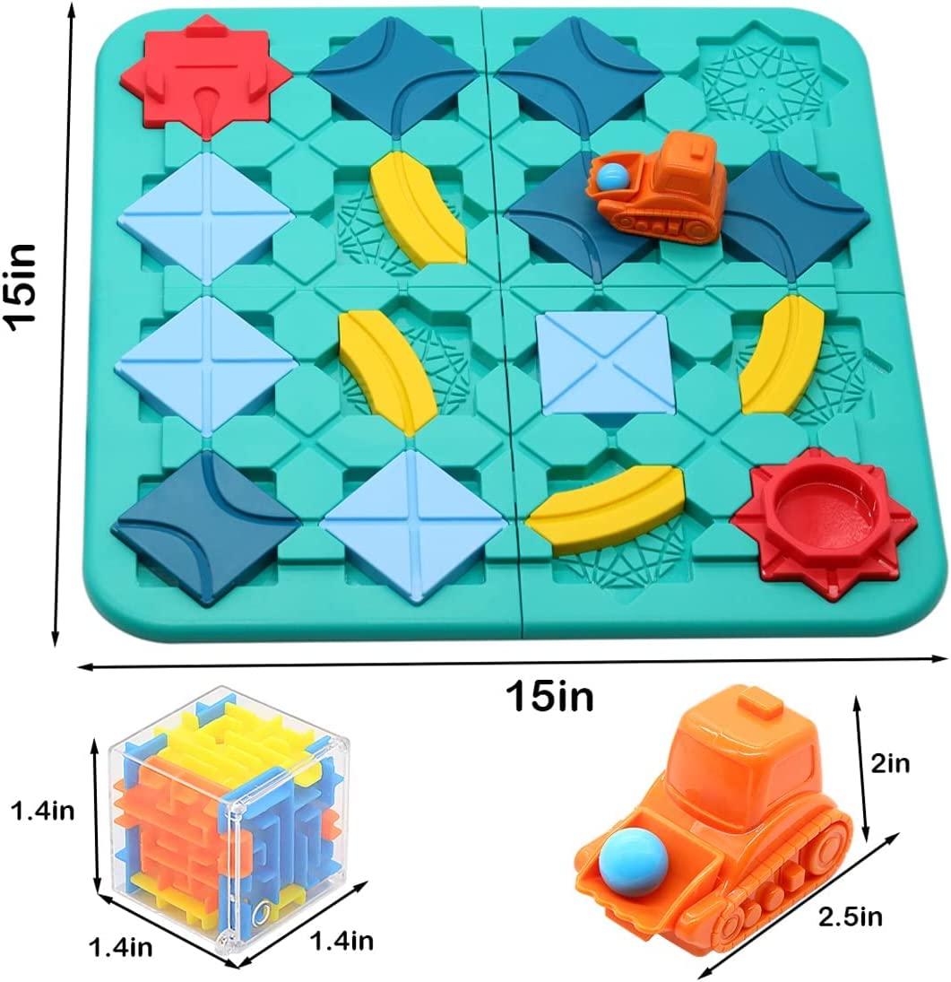 Logical Road Builder Rush Hour Game,Puzzle Game from New Wave,7 Year Old Board Games for Kids Helps Develop Children’s Brains ,Family Games That Help Promote Parent-Child Relationships