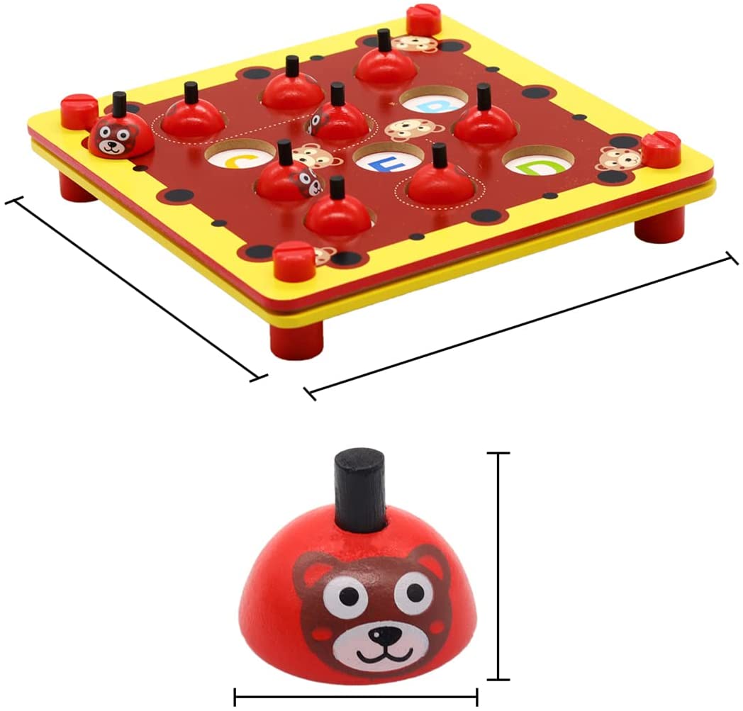 Kids Board Games for Kids Ladybug Memory Game, Learning Games for Kids Memory Matching Game for Kids Ladybird Wooden Memory Board Game Learning Toys